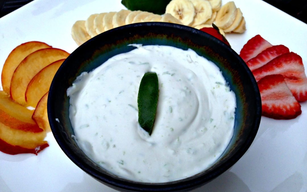 Lime Zested Dairy Free Fruit Dip