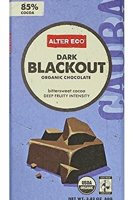 Alter Eco Chocolate Dark Blackout 85% (12 pack)