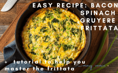 Spinach Bacon Gruyere Keto Frittata + Tutorial